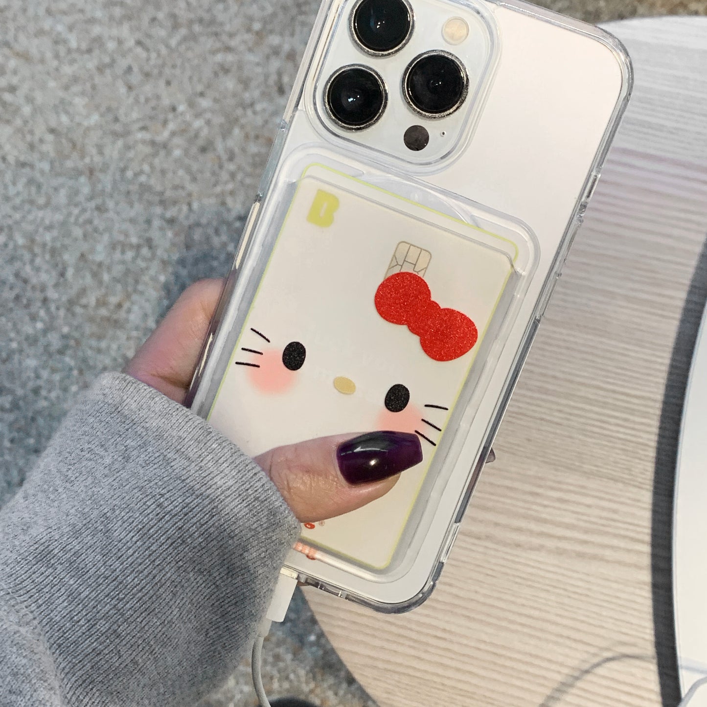 Cutie Kitty magsafe card case