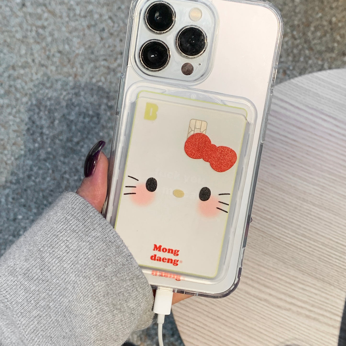 Cutie Kitty magsafe card case